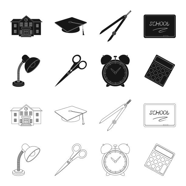 台灯剪刀闹钟计算器图片下载