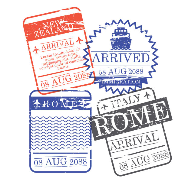 飞机和船舶到达方章的新图片下载