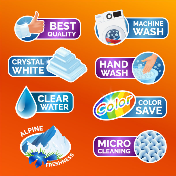 所有衣物洗涤贴均设微清洗图片下载