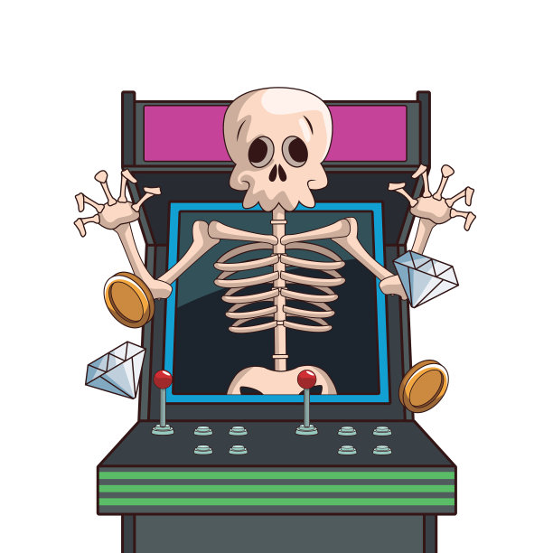 街机上的骷髅游戏角色图片下载