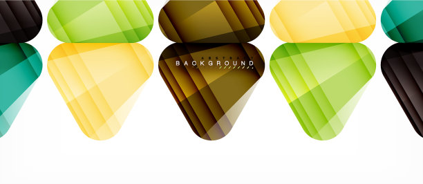 玻璃三角形现代几何构成图片下载