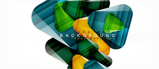 玻璃三角形现代几何构成图片下载