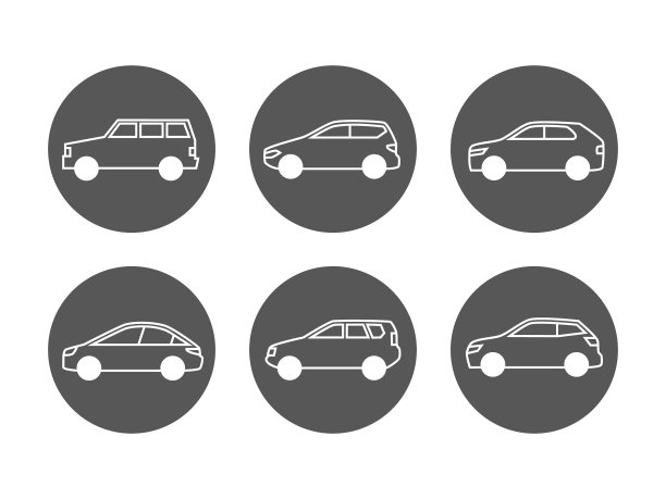 汽车线图标设置侧视图自动图标图片下载