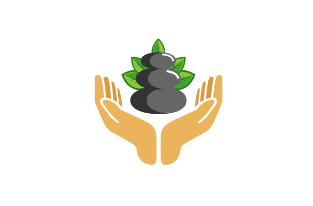 创意手护理石标志图片下载