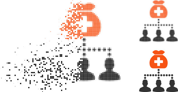 分散像素半色调医疗基金客户图片下载