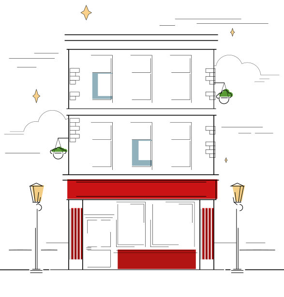 爱尔兰酒吧的线形图片下载