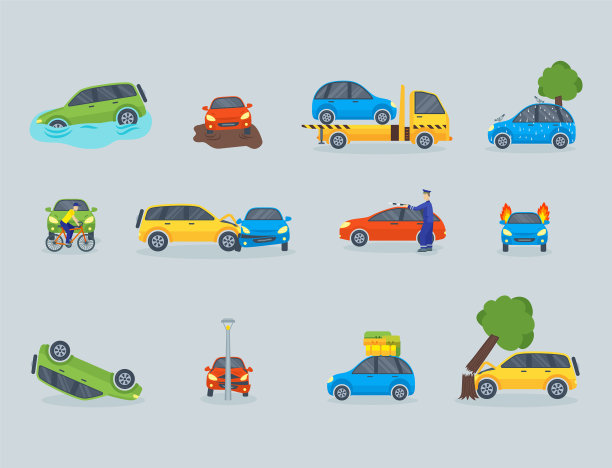 车祸碰撞交通保险安全图片下载