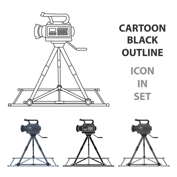 摄像机在轨道上移动，制作电影单图标图片下载