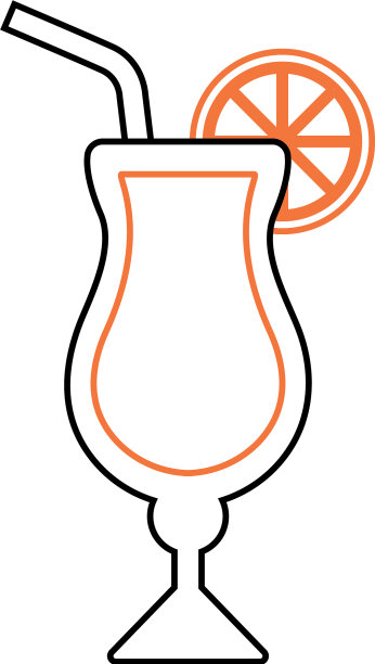 孤立的鸡尾酒设计图片下载