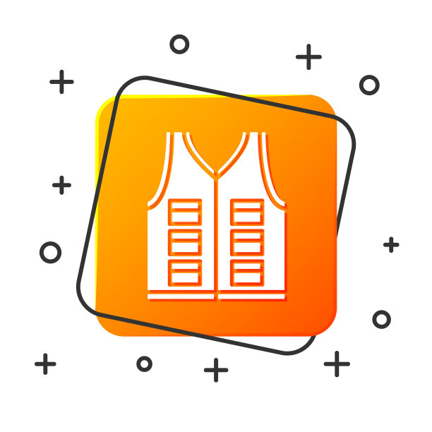 白色钓鱼夹克图标孤立在白色图片下载