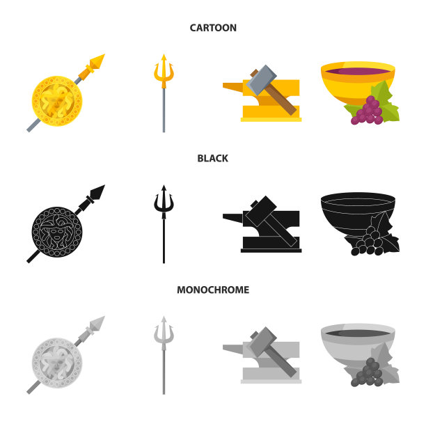 孤立的物体神和古董标志图片下载