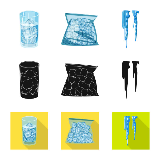 孤立的对象纹理和冻结的符号图片下载