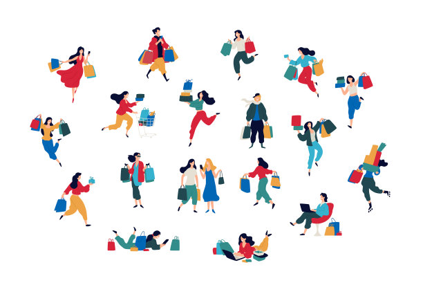 男人和女人都买东西图片下载