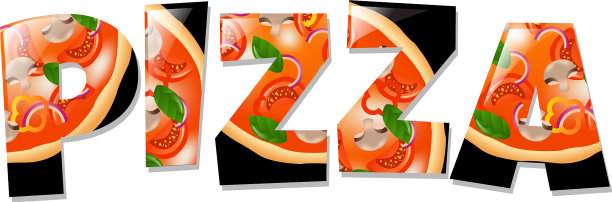 披萨在文本图片下载