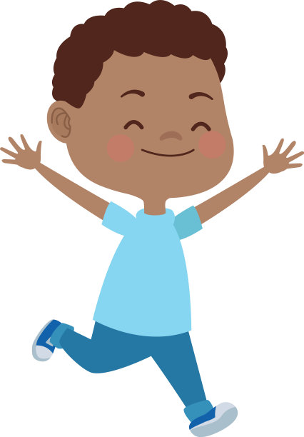 快乐的孩子有有趣的卡通图片下载