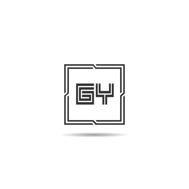 字母GY标志模板设计图片下载