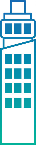 未来建筑孤立图标图片下载