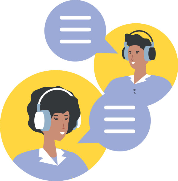 一对戴着耳机的年轻夫妇图片下载