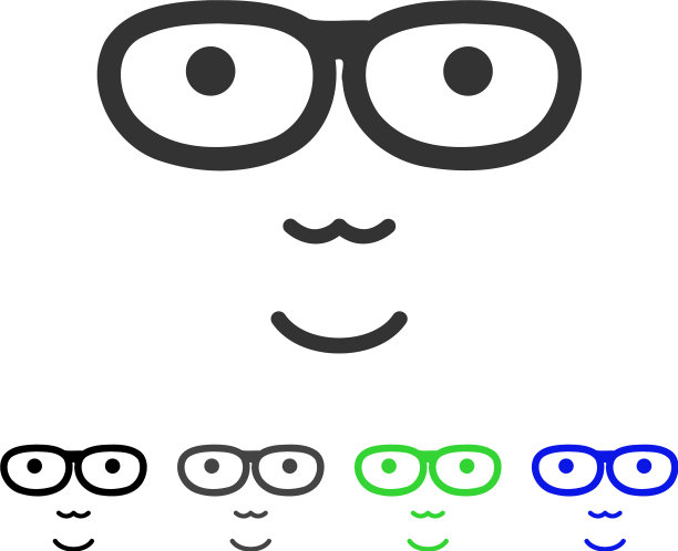 书呆子脸图标图片下载