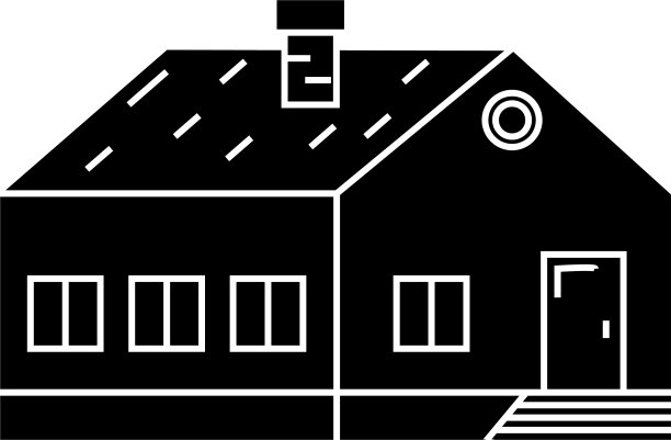村建筑黑色图标概念村图片下载