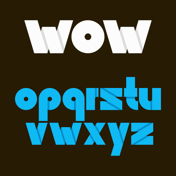 字母表字体字母的标志集图片下载