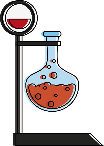 实验室烧瓶放在三脚架上图片下载