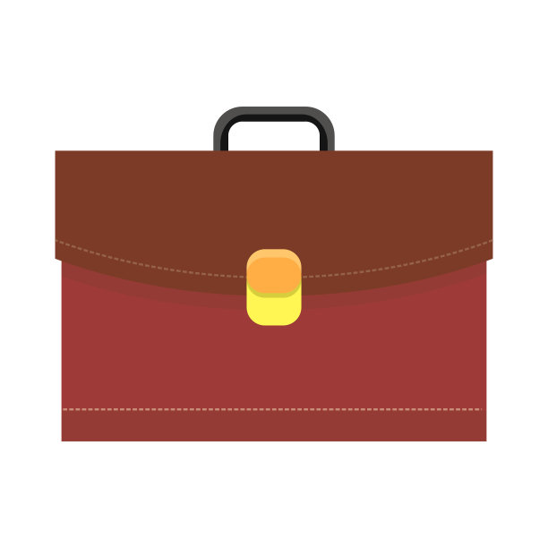 皮革公文包Logo图标图片下载