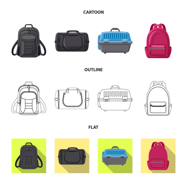 手提箱和行李图标图片下载