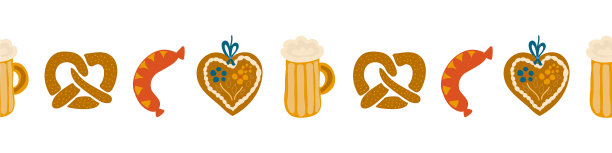 慕尼黑啤酒节美食无缝边境图片下载