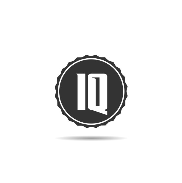 字母IQ logo模板设计图片下载