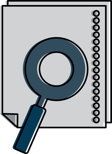 用放大镜看纸质文件图片下载