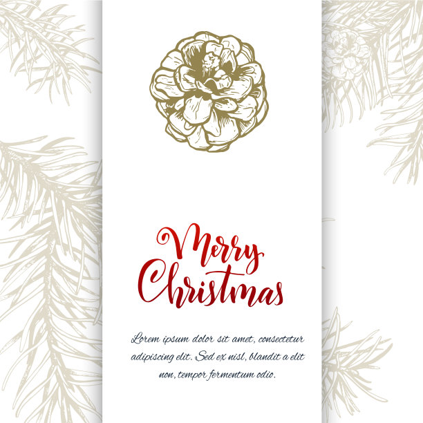 手绘圣诞速写图片下载