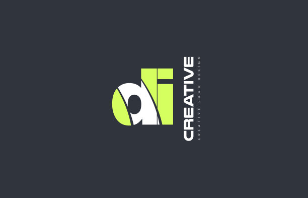 绿色字母di d I组合标志图标公司图片下载