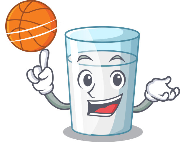 用篮球性格的牛奶杯吃饭图片下载