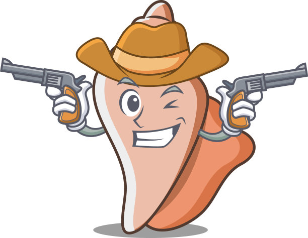 卡通牛仔可爱的外壳人物图片下载