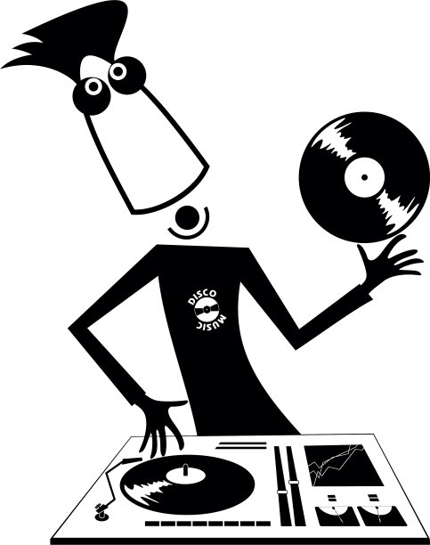 卡通有趣的dj图片下载