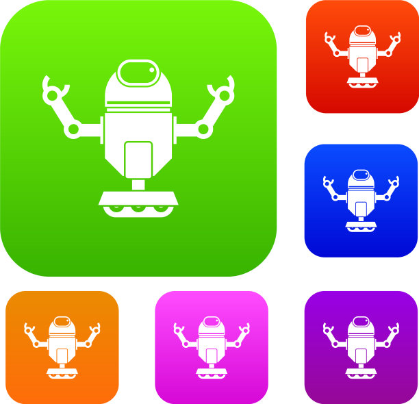 车轮上的机器人设置颜色收集图片下载