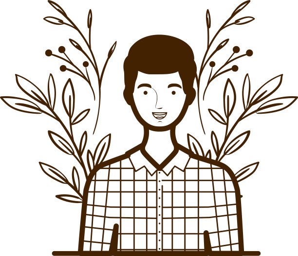 剪影的人与景观树枝和图片下载