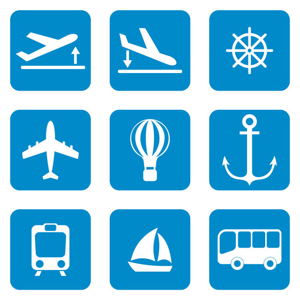 旅游服务的图标图片下载