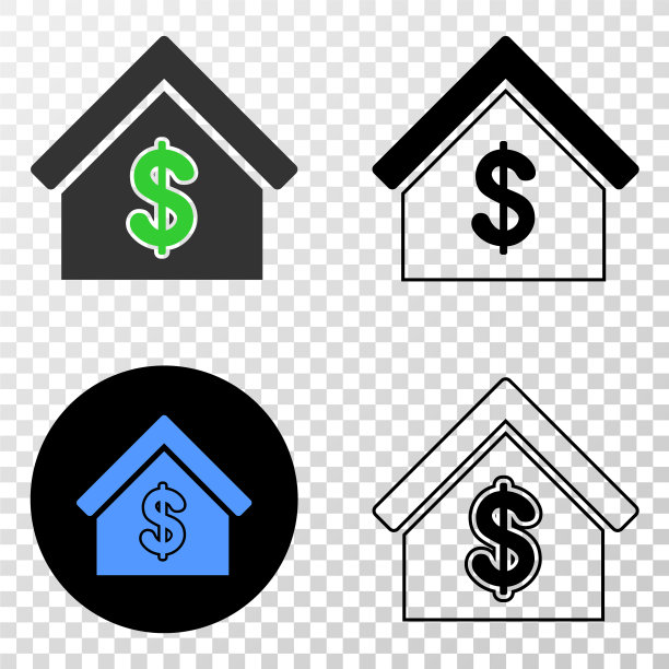 租房子eps图标轮廓版图片下载