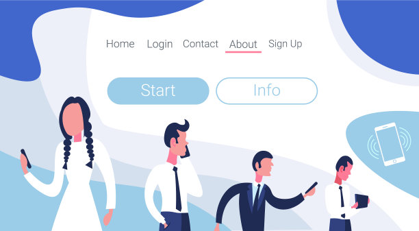 商务人士使用智能手机打电话图片下载