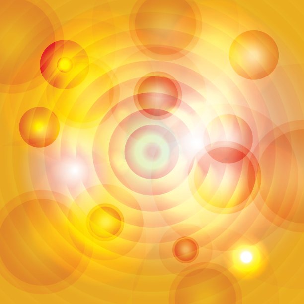 抽象的黄色圆圈图片下载