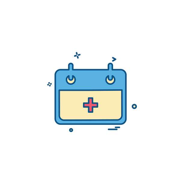 医院日历日期日图标设计图片下载