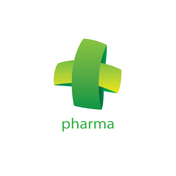 药房标志医药绿十字摘要图片下载