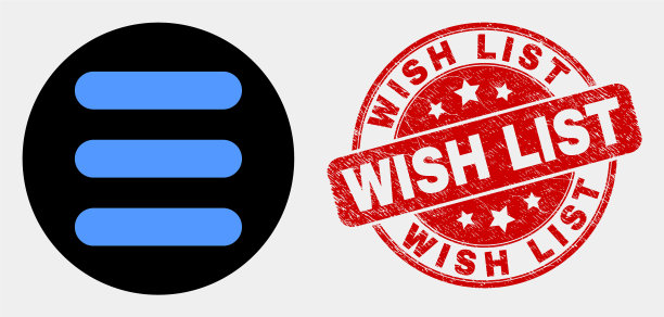 菜单列表图标和划下的愿望列表图片下载