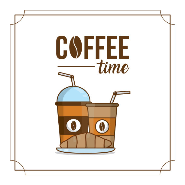 喝咖啡的时间概念图片下载