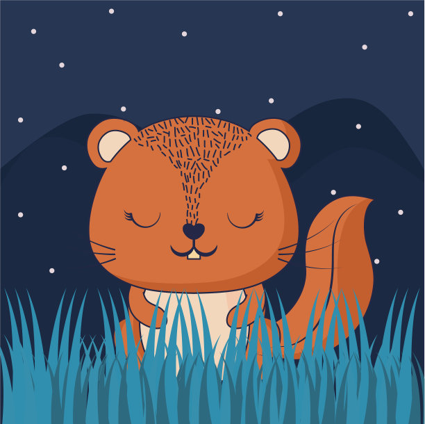 可爱的动物设计图片下载