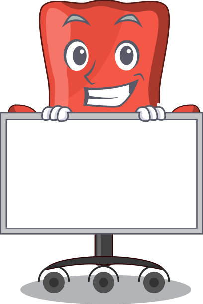 咧嘴笑着与董事会人物办公椅图片下载