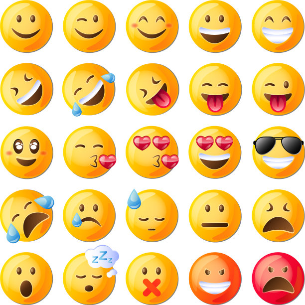 一套可爱的表情符号一套表情符号图片下载