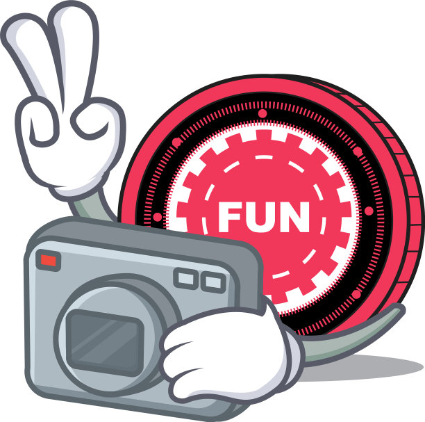 摄影师游乐园硬币吉祥物卡通图片下载